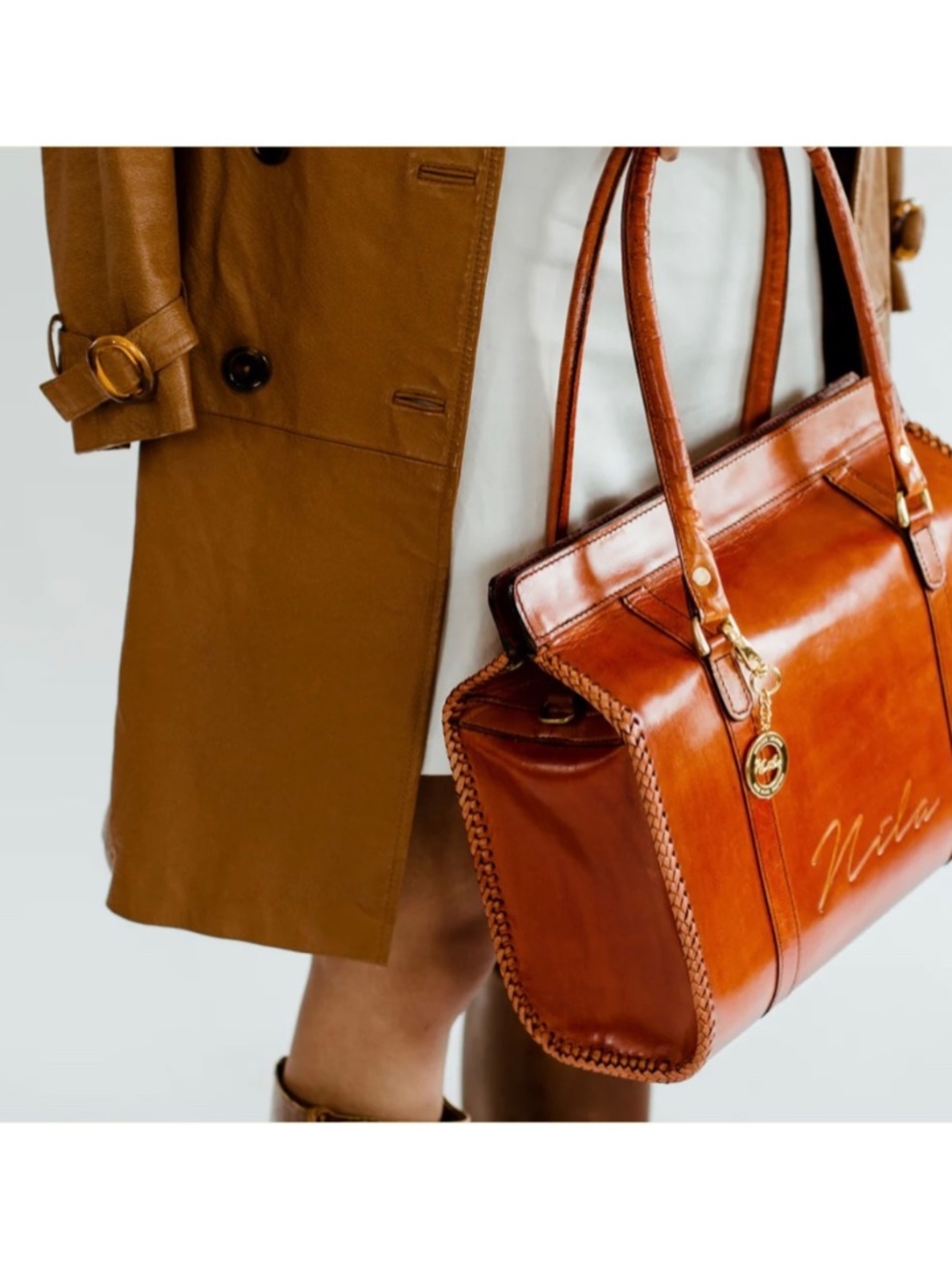 Nila Doctor Style Satchel W/ Zipper,